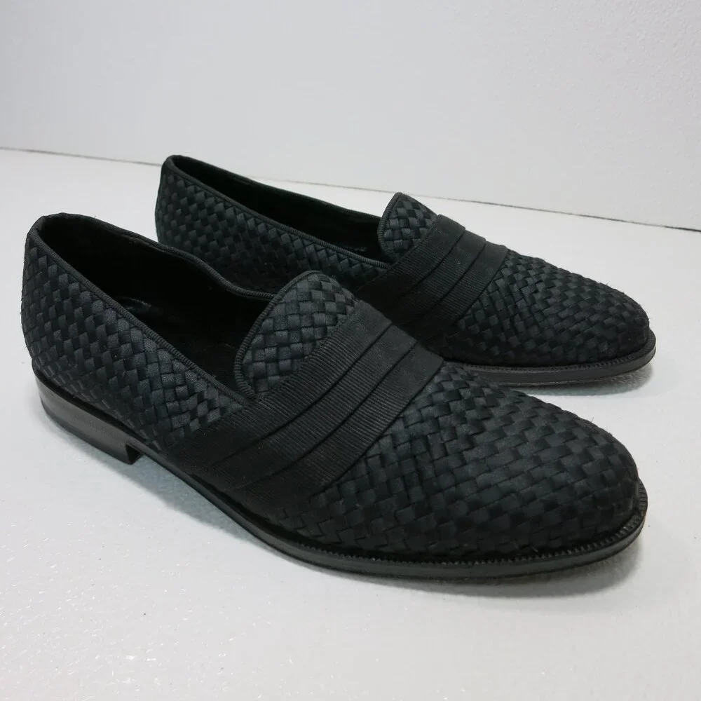 Saks Fifth Avenue Cloth Dress Formal Fashion Loafers Men's Footwear Shoes 7